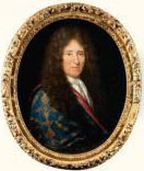 Portrait D'homme Oil Painting by Paul Mignard