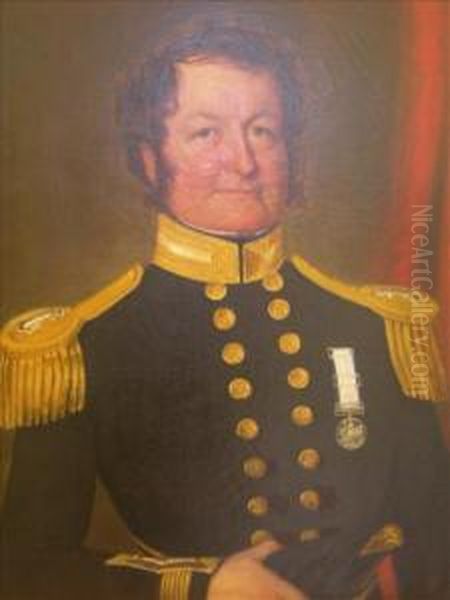 Portrait Of Captainhumprey May Freestun Oil Painting by John Cristopher Miles