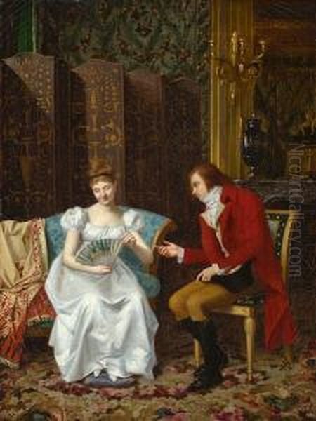 The Courting Couple by Felix Augustin Milius