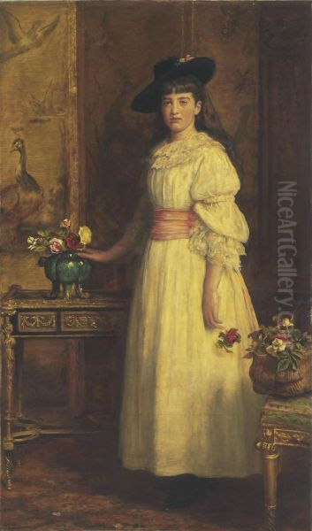 Miss Gertrude Vanderbilt Oil Painting by Sir John Everett Millais