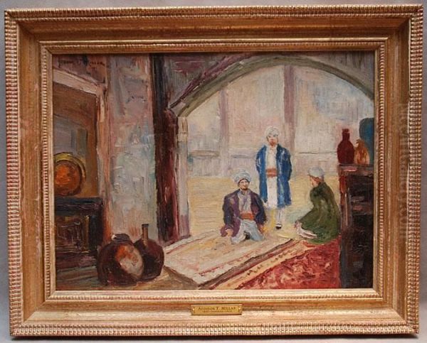 Orientalist Scene Oil Painting by Addison Thomas Millar