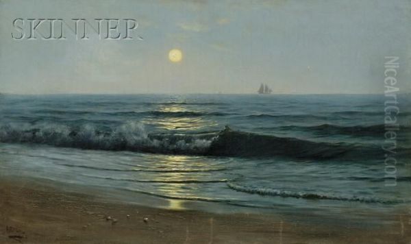 Moonlight Sail Oil Painting by Addison Thomas Millar