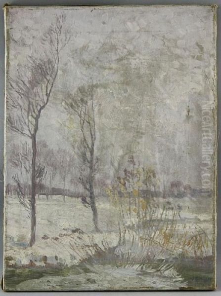 Winterlandschaft Oil Painting by Otto Miller-Diflo