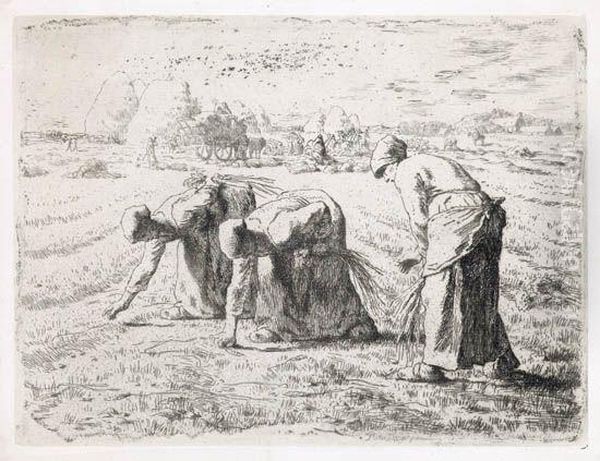 Les Glaneuses Oil Painting by Jean-Francois Millet