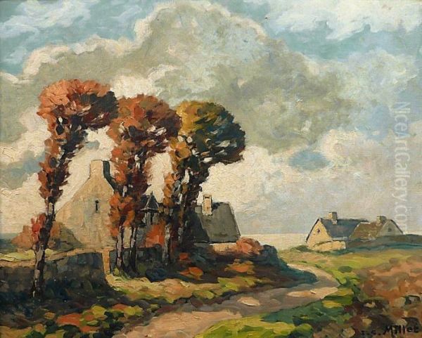 Cotebretonne Oil Painting by Jean-Charles Millet