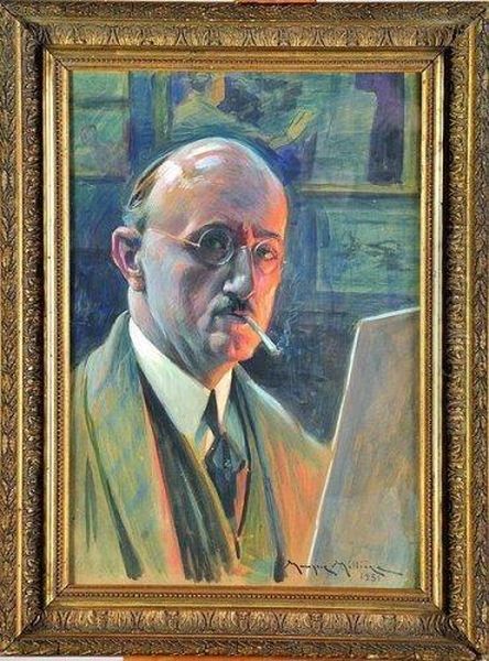 autoportrait Oil Painting by Maurice Milliere