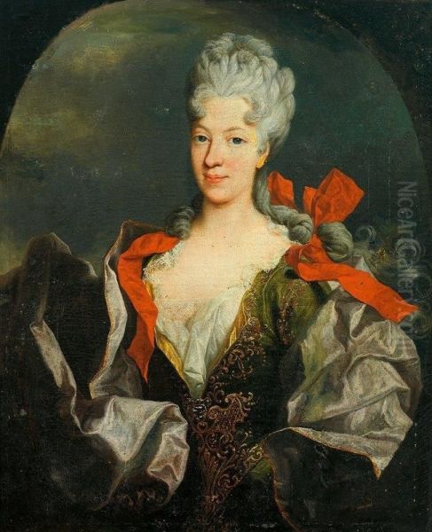 Portrait Der Erzherzogin Marie Christine Oil Painting by Johann Michael Millitz