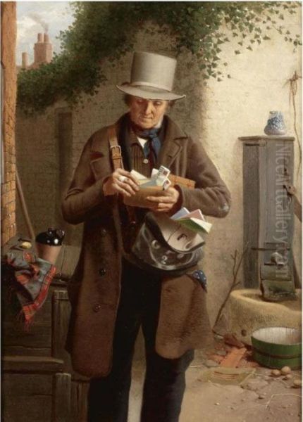 The Postman Oil Painting by William Edward Millner