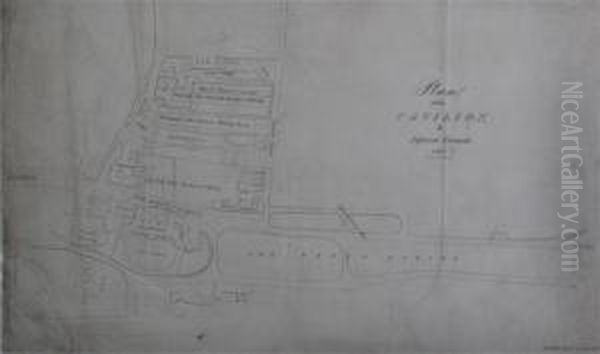 Plan Of The Pavilion And Adjacent Grounds Oil Painting by Arthur Wallis Mills