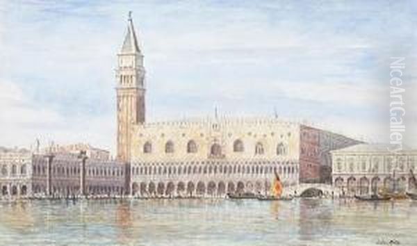 Doge's Palace, Venice Oil Painting by Edward Mills