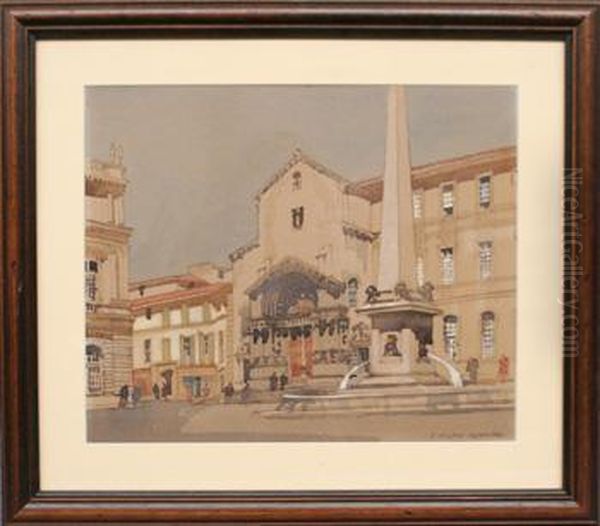 Vista De Ciudad Italiana Oil Painting by F. Milton Calamora