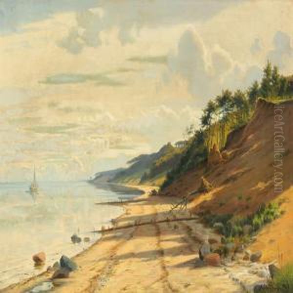 Coastal Scenery Oil Painting by Carl Milton Jensen