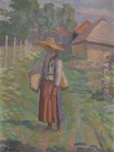 Peasant Woman With Pouch by Cornel Minisan