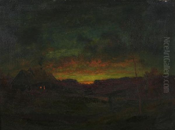 The Afterglow Oil Painting by Robert Crannell Minor