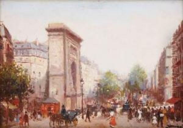 Porte Saint Denis Oil Painting by Joaquim Miro