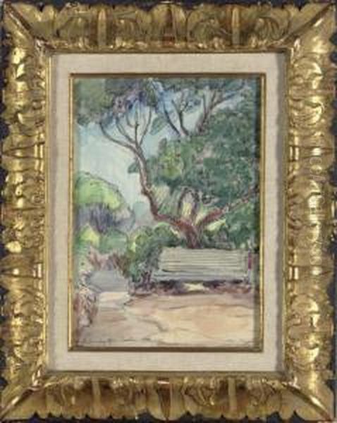 Jardin Chez Rosi, Toulon Oil Painting by Jean Misceslas Peske