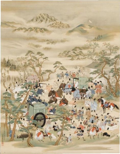 Chokufu Eizan Zu Oil Painting by Kawabe Mitate