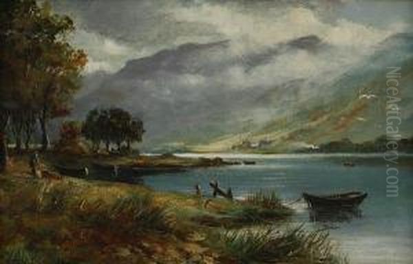 Loch Lubnaig Oil Painting by Colin Gillespie Mitchell