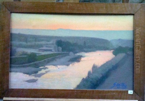 Bord De Fleuve Oil Painting by Joseph Mittey