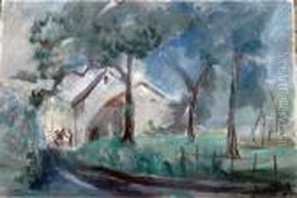 Chemin De Campagne Oil Painting by Joseph Mittey