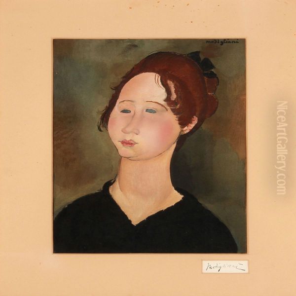 La Bourguignonne Oil Painting by Amedeo Modigliani