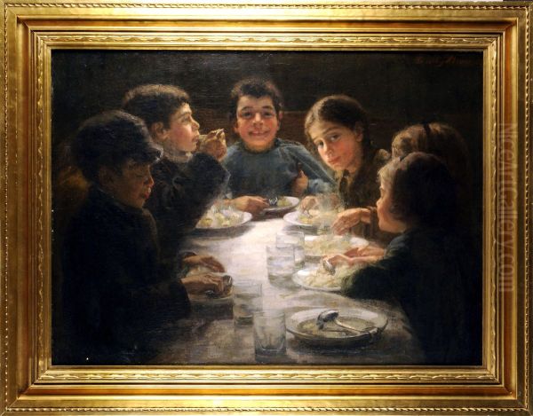 Repas D'enfant Oil Painting by Wally Moes