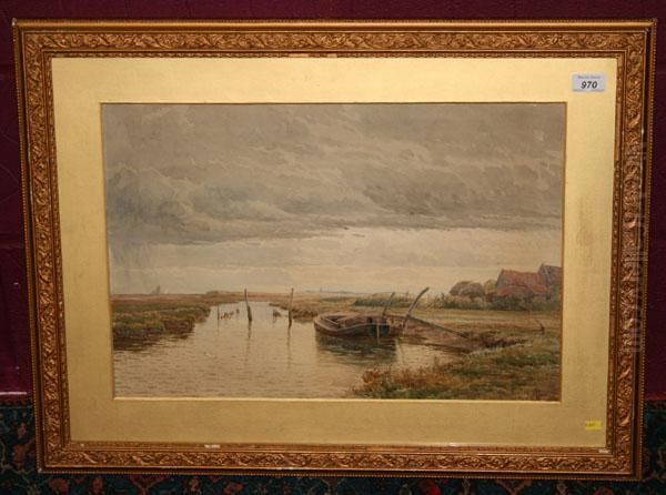 Yarmouth Broads Oil Painting by John Mogford