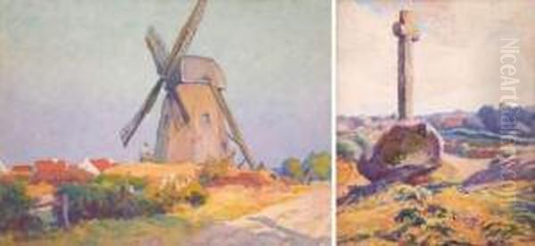 Le Moulin Oil Painting by Achille Mohrien