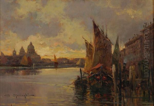 Scorcio Di Venezia Oil Painting by Anacleto Moiraghi