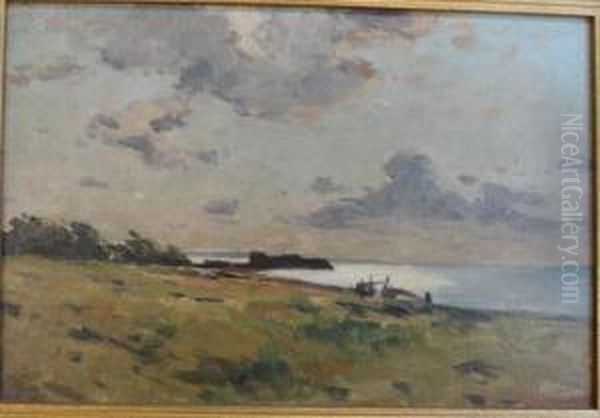 Paysage De Bord De Mer Oil Painting by Maurice Moisset