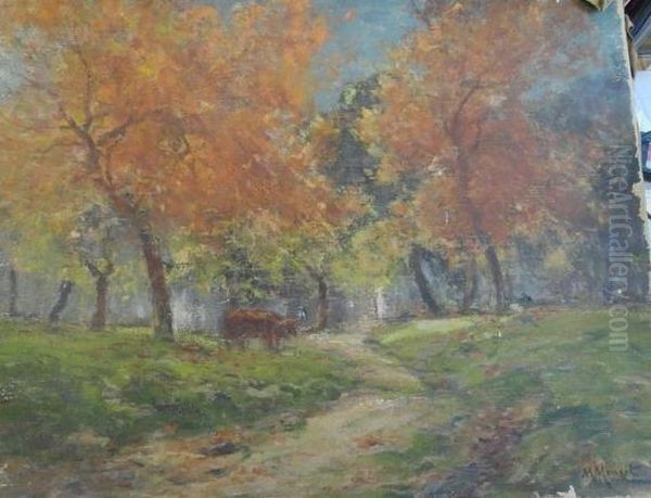 Sous Bois Oil Painting by Maurice Moisset