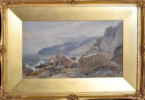 Dorset Coast Oil Painting by John Henry Mole