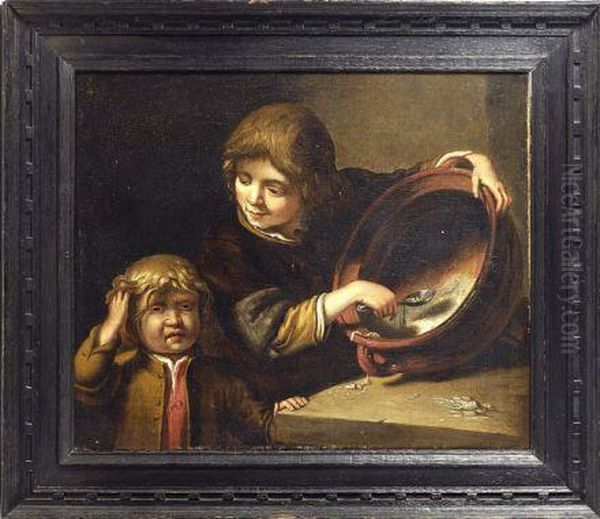 Due Bambini Oil Painting by Jan Miense Molenaer