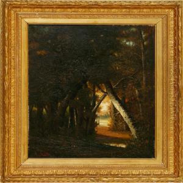 Fontainebleau Oil Painting by Auguste Molin