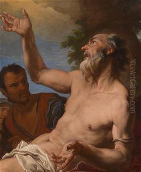 Saint Bartolomew Oil Painting by Antonio Molinari