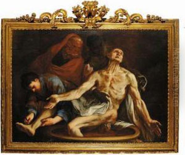 La Morte Di Seneca Oil Painting by Antonio Molinari