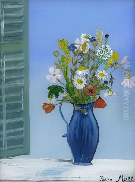 Blumenstraus Oil Painting by Petra Moll