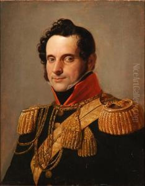 Ritratto Del Conte Luigi Visconti Di Modrone Oil Painting by Giuseppe Molteni