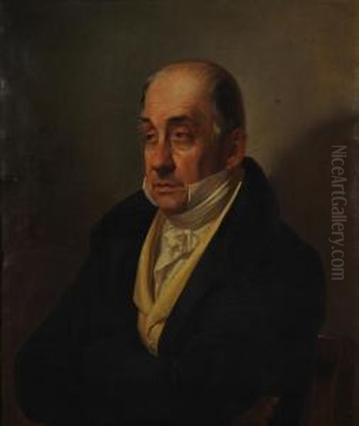 Ritratto Del Conte Ercole Barbiano Di Belgiojoso D'este Oil Painting by Giuseppe Molteni