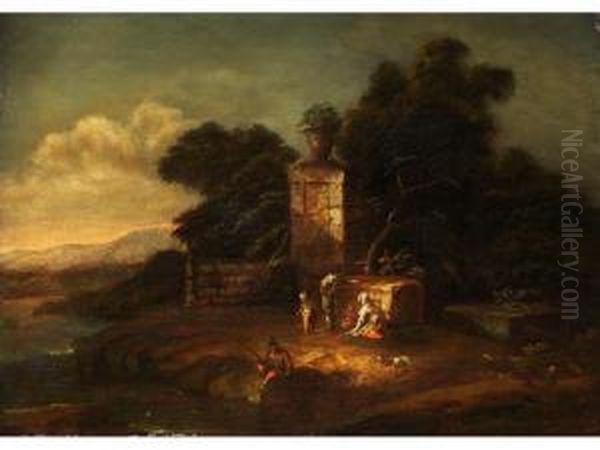 Abendliche Landschaft Oil Painting by Pieter De Molijn