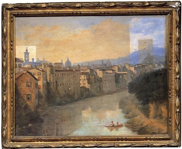 Veduta Di Verona Oil Painting by Alessandro Monachesi