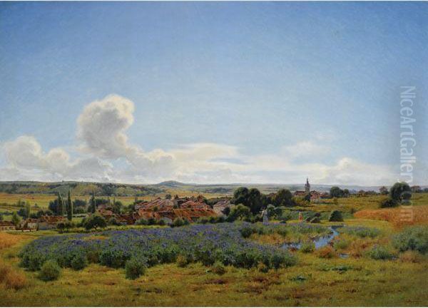 Fresnes Oil Painting by Jean Ferdinand Monchablon