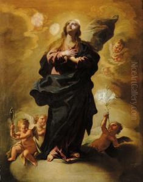 Immacolata Concezione Oil Painting by Domenico Mondo