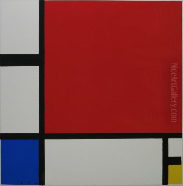 Composition D'apres Une Peinture Oil Painting by Piet Mondrian