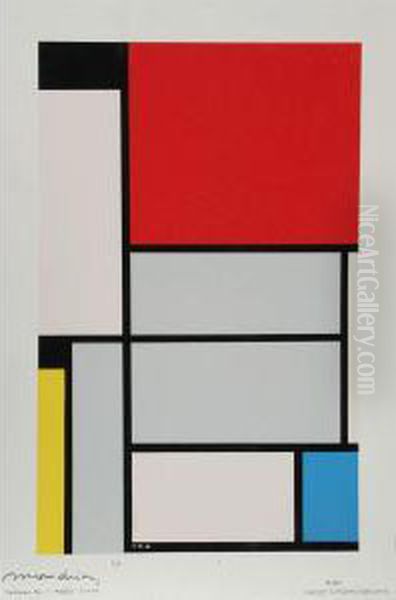 Tableau No. 1 Oil Painting by Piet Mondrian