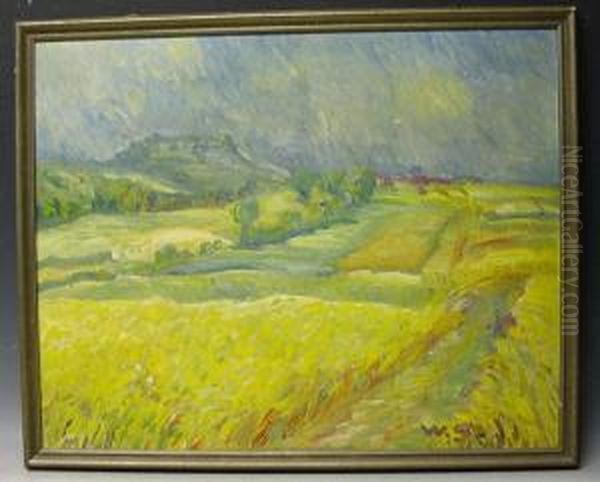 Blick Uber Die Felder Oil Painting by W.S. Monogrammist