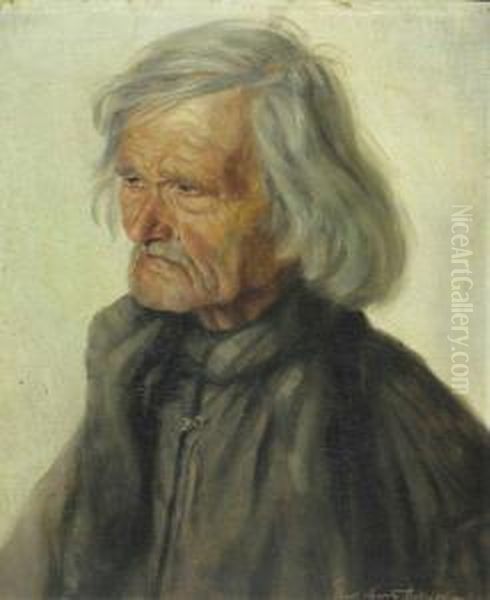 Hessischer Bauer Oil Painting by Karl Mons