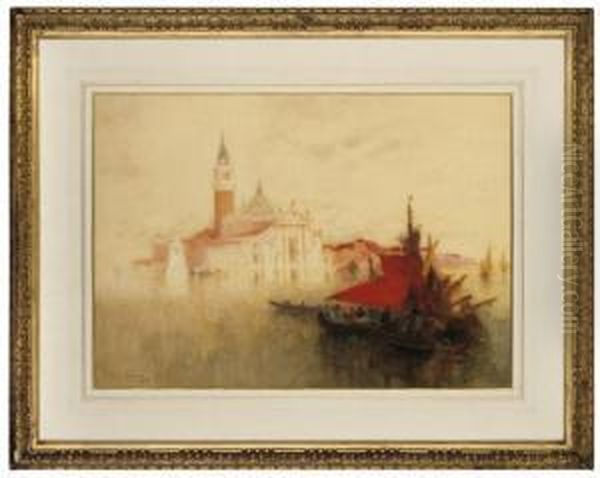 San Giorgio Oil Painting by Clara Montalba