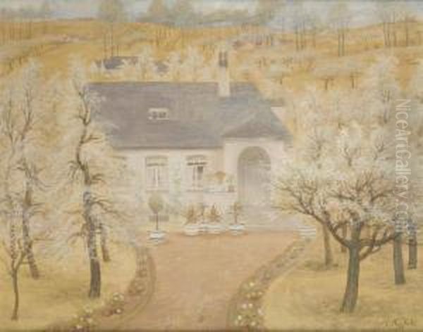 La Maison Blanche Oil Painting by Constant Montald