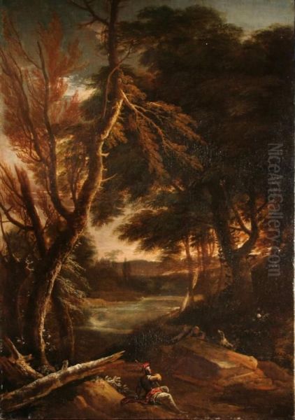 Paesaggio Oil Painting by Pietro Montanini